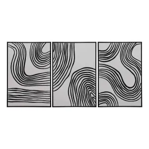 Eternal Flow Box Framed Canvas Set of 3 in 63 x 93cm by OzDesignFurniture, a Painted Canvases for sale on Style Sourcebook