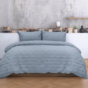 Ardor Boudoir Carter Mineral Blue Quilt Cover Set by null, a Quilt Covers for sale on Style Sourcebook