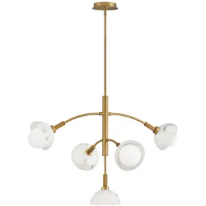 Fredrick Ramond Phoebe Vertical Chandelier by Hinkley Heritage Brass by Hinkley, a Chandeliers for sale on Style Sourcebook