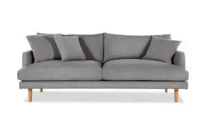 Hampton 3 Seat Sofa, Dark Grey, by Lounge Lovers by Lounge Lovers, a Sofas for sale on Style Sourcebook