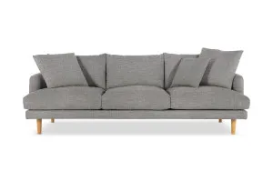 Hampton 4 Seat Sofa, Dark Grey, by Lounge Lovers by Lounge Lovers, a Sofas for sale on Style Sourcebook