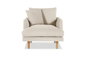 Hampton Modern Armchair, Como Natural, by Lounge Lovers by Lounge Lovers, a Chairs for sale on Style Sourcebook