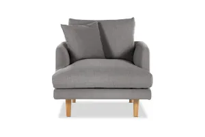 Hampton Modern Armchair, Dark Grey, by Lounge Lovers by Lounge Lovers, a Chairs for sale on Style Sourcebook