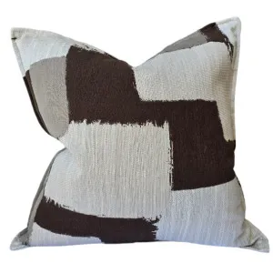 Jena Cushion 50cm Square - Brown | Off White | Latte | Cream White by Macey & Moore, a Cushions, Decorative Pillows for sale on Style Sourcebook