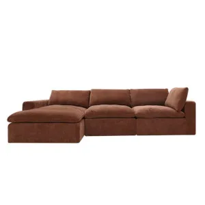 Cloud Deep Muse Rust Modular Sofa - 3 Seater Chaise by James Lane, a Sofas for sale on Style Sourcebook