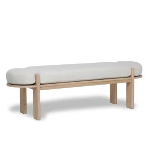 Jahoda 1.6m Light Natural Elm Bench - Natural Linen by Interior Secrets - AfterPay Available by Interior Secrets, a Benches for sale on Style Sourcebook