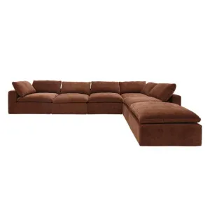 Cloud Deep Muse Rust Modular Sofa - 6 Piece by James Lane, a Sofas for sale on Style Sourcebook