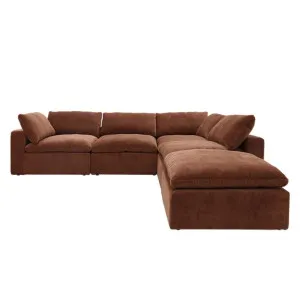 Cloud Deep Muse Rust Modular Sofa - 5 Piece by James Lane, a Sofas for sale on Style Sourcebook