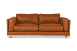 Nevada Leather 3 Seat Sofa, Ranch Tan, by Lounge Lovers by Lounge Lovers, a Sofas for sale on Style Sourcebook