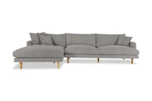 Hampton Left Chaise Sofa, Dark Grey, by Lounge Lovers by Lounge Lovers, a Sofas for sale on Style Sourcebook