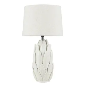 Lotus Ceramic Table Lamp - White by Interior Secrets - AfterPay Available by Interior Secrets, a Lamps for sale on Style Sourcebook