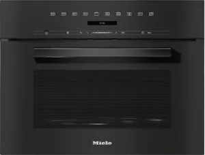 M 7244 TC VitroLine Obsidian Black Built-in Microwave oven by Miele, a Microwave Ovens for sale on Style Sourcebook