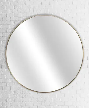 Slim Round Wall Mirror - 2 sizes and 3 colours available Black 800mm by Luxe Mirrors, a Mirrors for sale on Style Sourcebook