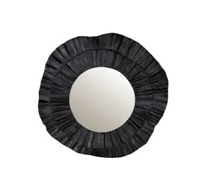 Decorative Corfu Black Wall Mirror 108cm x 102cm by Luxe Mirrors, a Mirrors for sale on Style Sourcebook