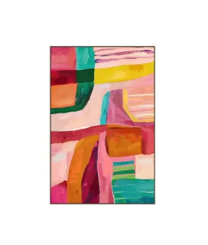 Vibrant Grooves Wall Art Canvas 80cm x 120cm by Luxe Mirrors, a Artwork & Wall Decor for sale on Style Sourcebook