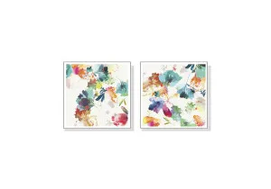 Set of 2 French Garden Wall Art Canvas 7 sizes available 40cm x 40cm by Luxe Mirrors, a Artwork & Wall Decor for sale on Style Sourcebook