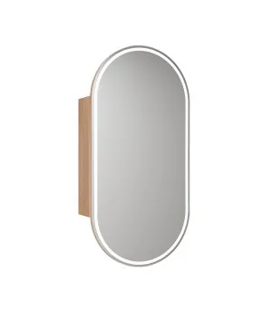 Beau Monde Frameless LED Shaving Cabinet 2 Cabinet colours available Matte White by Luxe Mirrors, a Shaving Cabinets for sale on Style Sourcebook