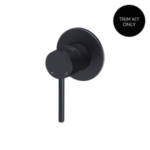 Round Wall/Shower Mixer Trim Kit Matte Black by Meir, a Shower Heads & Mixers for sale on Style Sourcebook