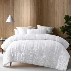 Accessorize Seersucker White Comforter Set by null, a Quilts & Bedspreads for sale on Style Sourcebook