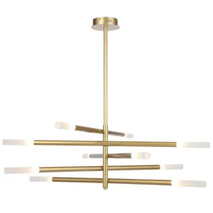 Telbix Pinta 10 Light LED Pendant Light Gold by Telbix, a Pendant Lighting for sale on Style Sourcebook