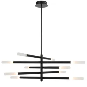 Telbix Pinta 10 Light LED Pendant Light Black by Telbix, a Pendant Lighting for sale on Style Sourcebook