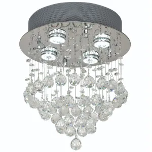 Telbix Savina 4 Light Crystal CTC Light Chrome by Telbix, a Chandeliers for sale on Style Sourcebook