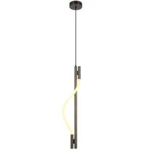 Telbix Taft 750mm LED Pendant Light Gun Metal by Telbix, a Pendant Lighting for sale on Style Sourcebook