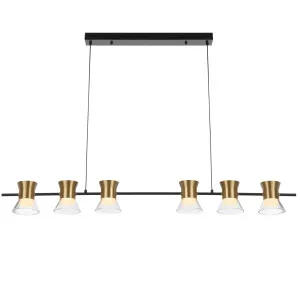 Telbix Tipico 6 Light LED Pendant Light Gold by Telbix, a Pendant Lighting for sale on Style Sourcebook