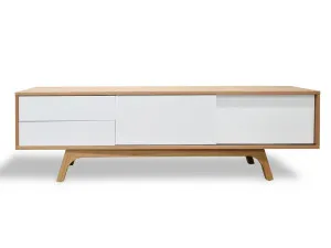 Ex Display - Hendrix 1.8m Scandinavian TV Entertainment Unit - Lowline - Natural by Interior Secrets - AfterPay Available by Interior Secrets, a Entertainment Units & TV Stands for sale on Style Sourcebook