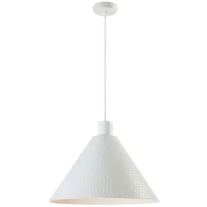 Telbix Kestra Medium Pendant Light White by Telbix, a Pendant Lighting for sale on Style Sourcebook