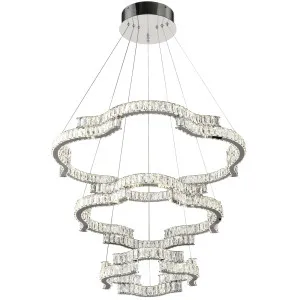 Telbix Jura 3 Tier Pendant Light Chrome by Telbix, a Pendant Lighting for sale on Style Sourcebook