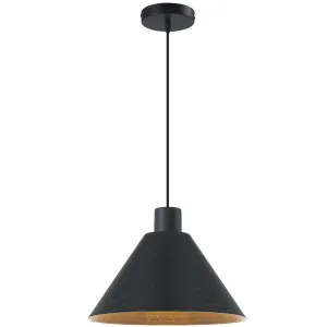 Telbix Kestra Small Pendant Light Black by Telbix, a Pendant Lighting for sale on Style Sourcebook