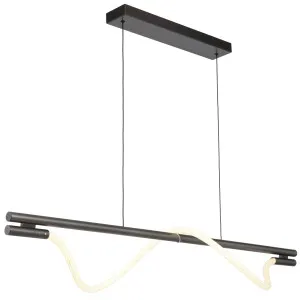 Telbix Taft 1200mm LED Pendant Light Gun Metal by Telbix, a Pendant Lighting for sale on Style Sourcebook