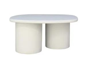 Delphi Medium Coffee Table Pure White by James Lane, a Coffee Table for sale on Style Sourcebook