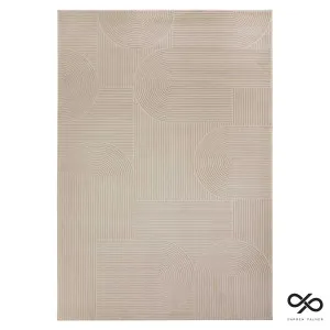 Raking Rug 200x290cm in Linen by OzDesignFurniture, a Contemporary Rugs for sale on Style Sourcebook