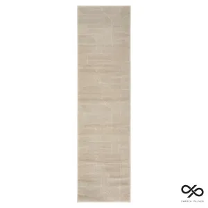 Raking Rug 80x300cm in Linen by OzDesignFurniture, a Contemporary Rugs for sale on Style Sourcebook