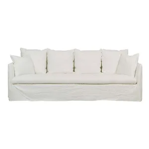 Vittoria Slip Cover 4 Seater Sofa - Milk by GlobeWest, a Sofas for sale on Style Sourcebook