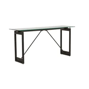 Barnes Trestle Console - Black Carbon by GlobeWest, a Console Table for sale on Style Sourcebook