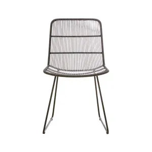 Granada Sleigh Dining Chair - Licorice by GlobeWest, a Outdoor Chairs for sale on Style Sourcebook