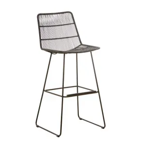 Granada Sleigh Barstool - Licorice by GlobeWest, a Outdoor Chairs for sale on Style Sourcebook