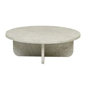 Amara Curve Coffee Table - Matt White Marble by GlobeWest, a Coffee Table for sale on Style Sourcebook