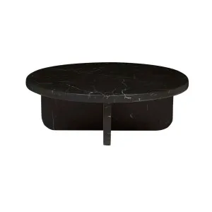 Amara Curve Coffee Table - Matt Black Marble by GlobeWest, a Coffee Table for sale on Style Sourcebook