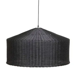 Sadie Woven Pendant - Black by GlobeWest, a Pendant Lighting for sale on Style Sourcebook