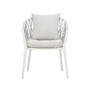 Maui Dining Armchair - Frost - White by GlobeWest, a Outdoor Chairs for sale on Style Sourcebook