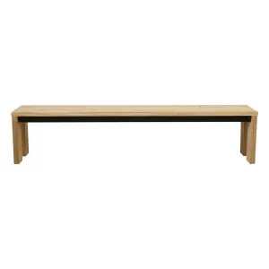 Hamptons Bench Seat - Natural Teak by GlobeWest, a Outdoor Benches for sale on Style Sourcebook