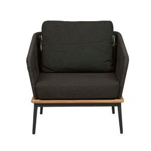 Villa Rope Sofa Chair - Coal - Charcoal by GlobeWest, a Outdoor Chairs for sale on Style Sourcebook