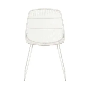 Granada Scoop Dining Chair - Chalk - White by GlobeWest, a Outdoor Chairs for sale on Style Sourcebook