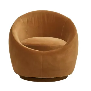 Kennedy Globe Occasional Chair - Toffee Velvet by GlobeWest, a Chairs for sale on Style Sourcebook