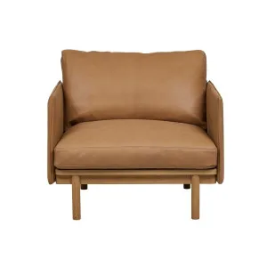 Tolv Pensive Sofa Chair - Camel - Light Oak by Tolv, a Chairs for sale on Style Sourcebook