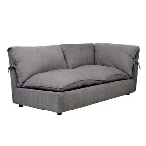 Felix Slouch Right Chaise - Grey Stone by GlobeWest, a Sofas for sale on Style Sourcebook